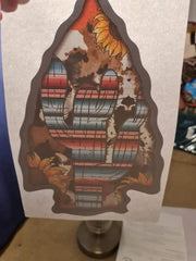 Cowhide arrow